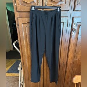 Leith Classic Black Ankle Trouser Pants, size S